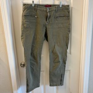 Lucky Brand Army Green Cropped Jeans